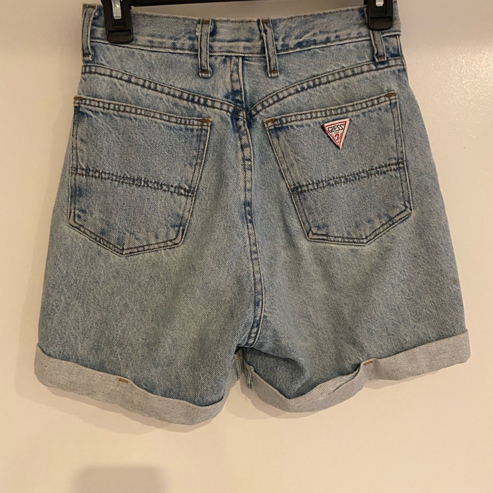 Guess Blue Jean Shorts Classic Cutoff Style